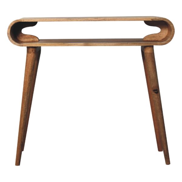 Amaya Chestnut Nordic Style Console Table - Image 10