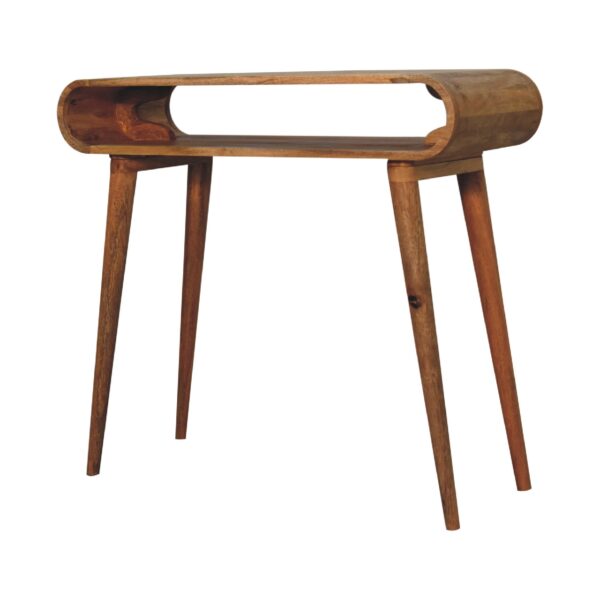 Amaya Chestnut Nordic Style Console Table - Image 2