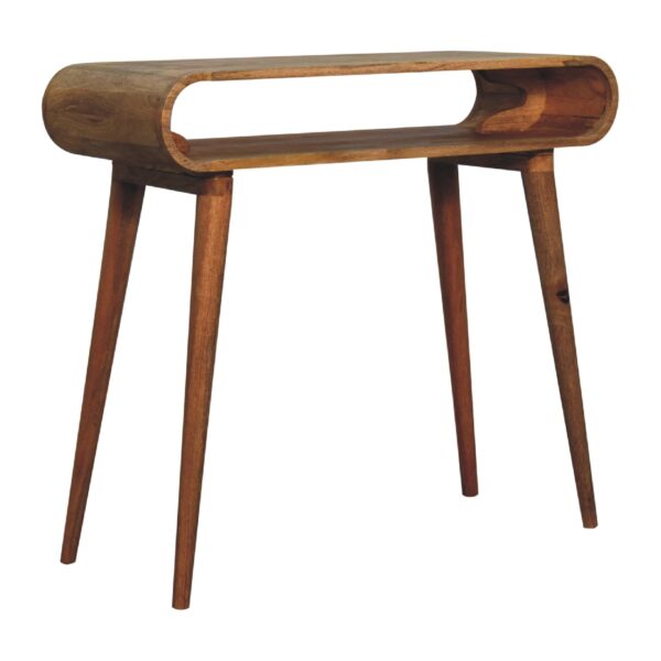 Amaya Chestnut Nordic Style Console Table - Image 3
