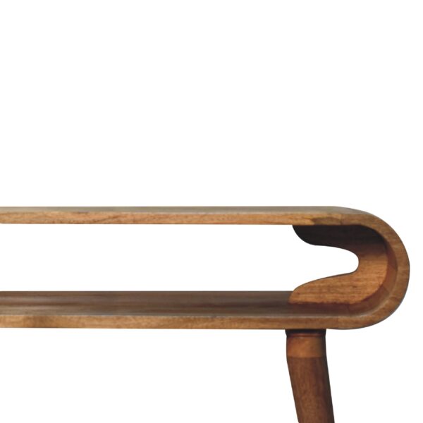 Amaya Chestnut Nordic Style Console Table - Image 4