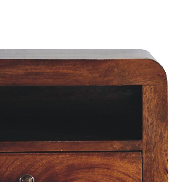 Chunky Chestnut 1 Drawer Wall Mounted Nightstand - Image 6
