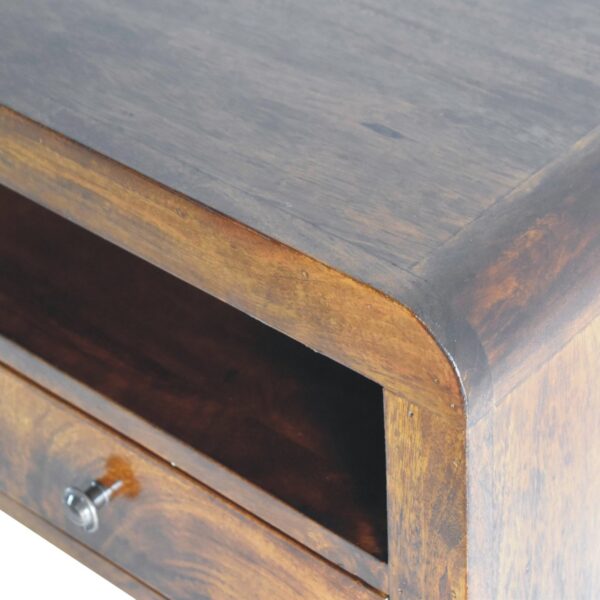 Chunky Chestnut 1 Drawer Wall Mounted Nightstand - Image 9