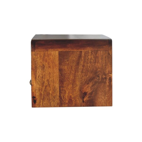Chunky Chestnut 1 Drawer Wall Mounted Nightstand - Image 10