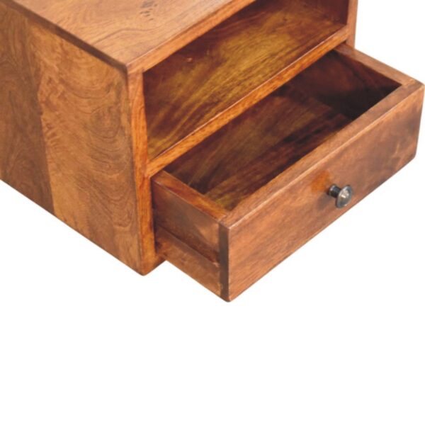 Solis Drawer Chestnut Wall Mounted Nightstand - Image 7