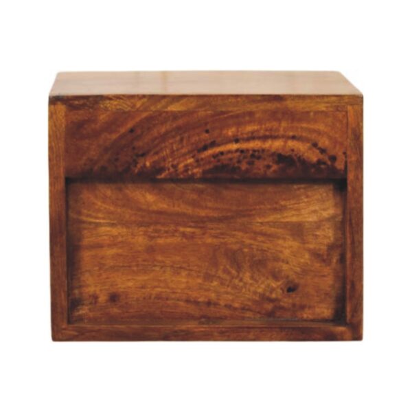 Solis Drawer Chestnut Wall Mounted Nightstand - Image 10