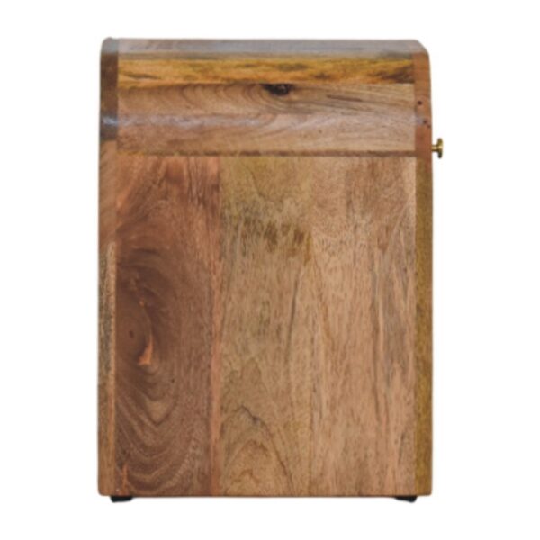 Mini Darcy Oak ish Nightstand with Curved Edges - Image 9