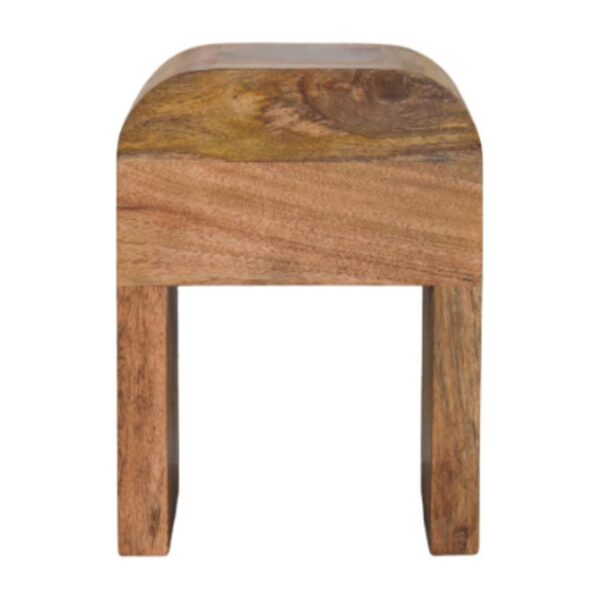 Mini Darcy Oak ish Nightstand with Curved Edges - Image 10