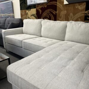 Modern Light Grey Chaise Sofa