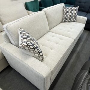 Modern Light Grey Fabric Sofa
