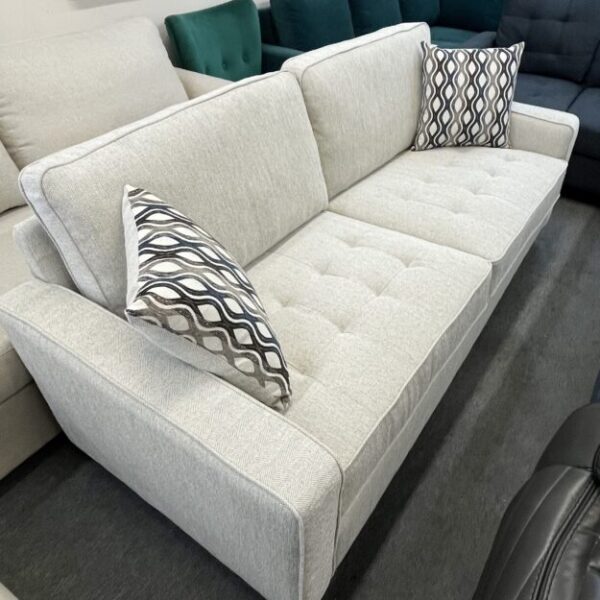 Modern Light Grey Fabric Sofa
