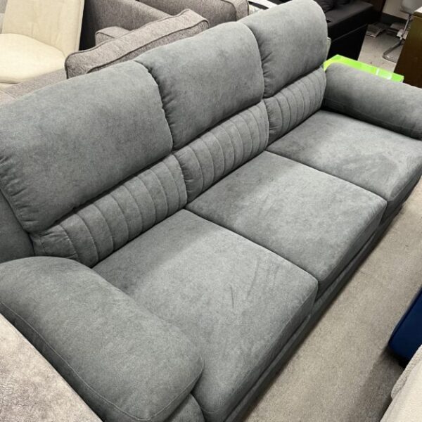 Plush Deep Seating Grey Sofa