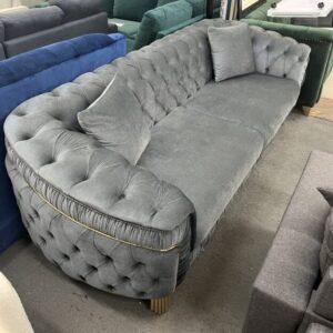 Sofa with Gold Accents