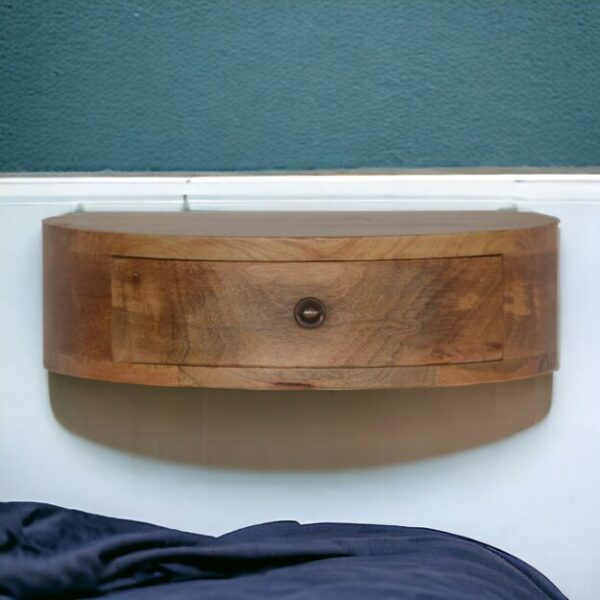 Wall Mounted Rounded Nightstand
