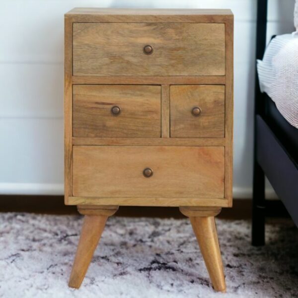 Nordic Style 4 Drawer Multi Nightstand