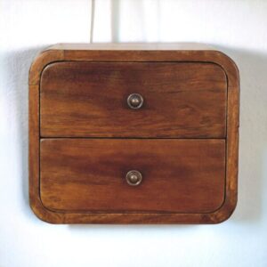 Floating Mini Chestnut Nightstand