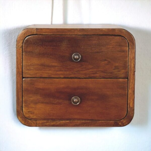 Floating Mini Chestnut Nightstand