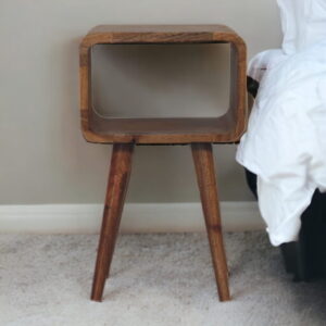 Mini Curved Open Nightstand