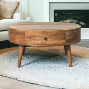 Odyssey Oak ish Round Coffee Table