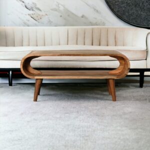 Amaya Nordic Style Oak ish Coffee Table