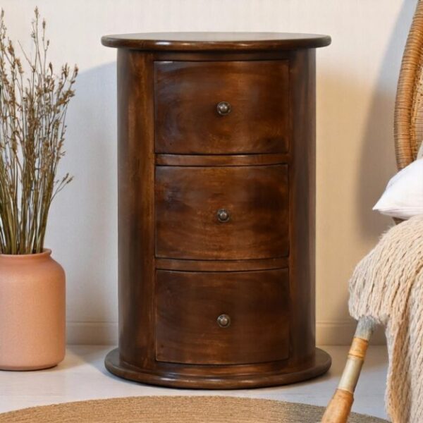 3 Drawer Chestnut Drum