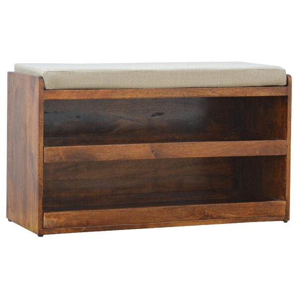 Mud Linen Shoe Bench - Image 4
