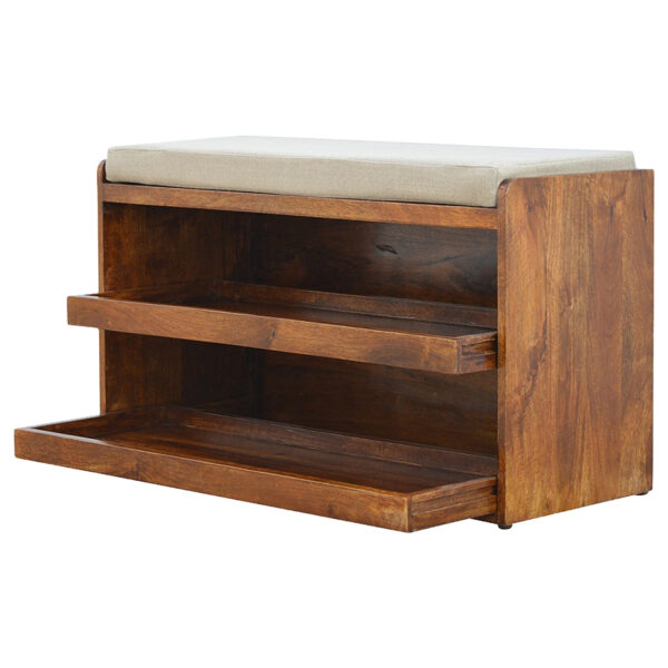 Mud Linen Shoe Bench - Image 5