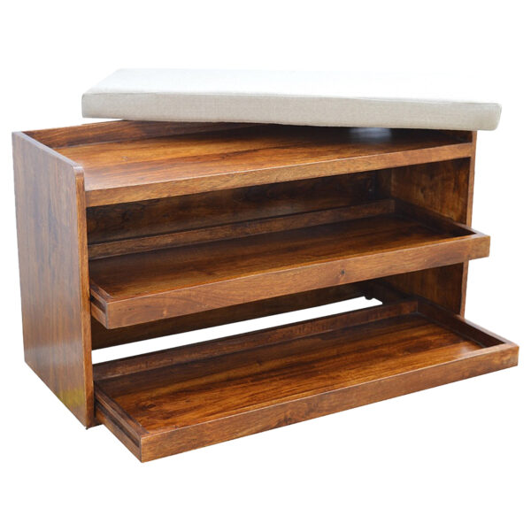 Mud Linen Shoe Bench - Image 8