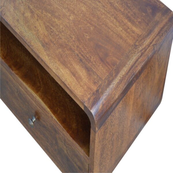 Curved Chestnut Media Unit - Image 4