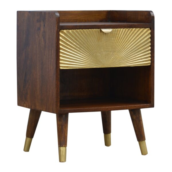 Manila Gold One Drawer Nightstand - Image 4