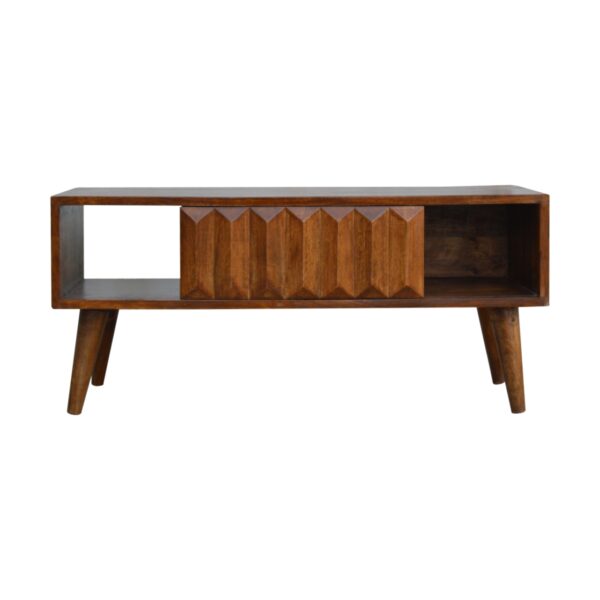 Chestnut Prism Sliding Media Unit - Image 8