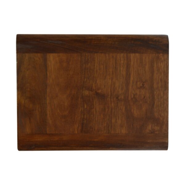 Floating Curved Chestnut Nightstand - Image 7