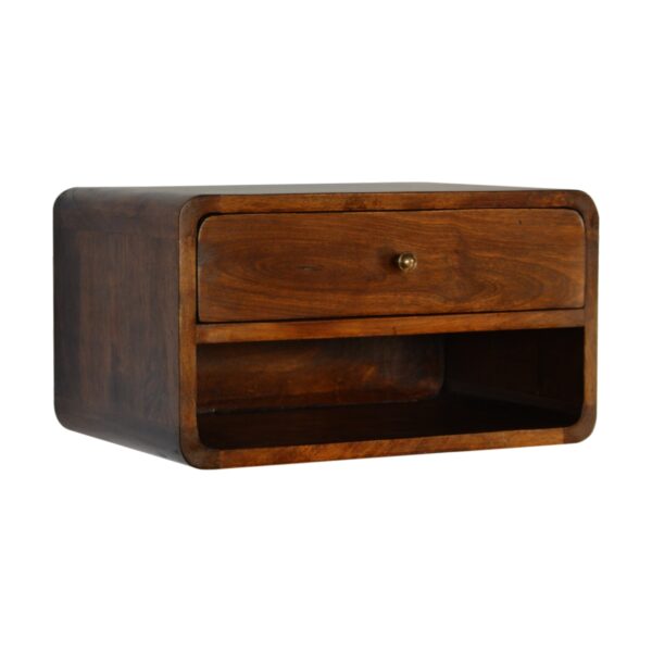 Chestnut Curve Floating Nightstand - Image 4