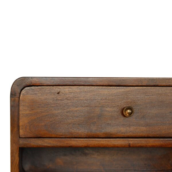 Chestnut Curve Floating Nightstand - Image 5