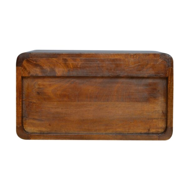Chestnut Curve Floating Nightstand - Image 9