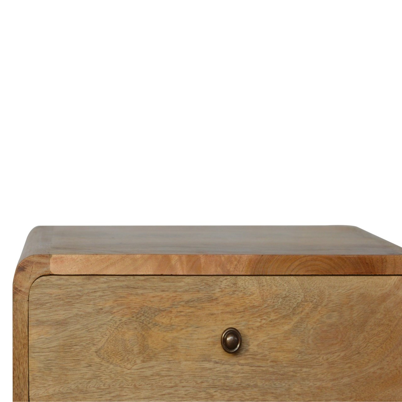 Curved Oak ish Nightstand - Image 6