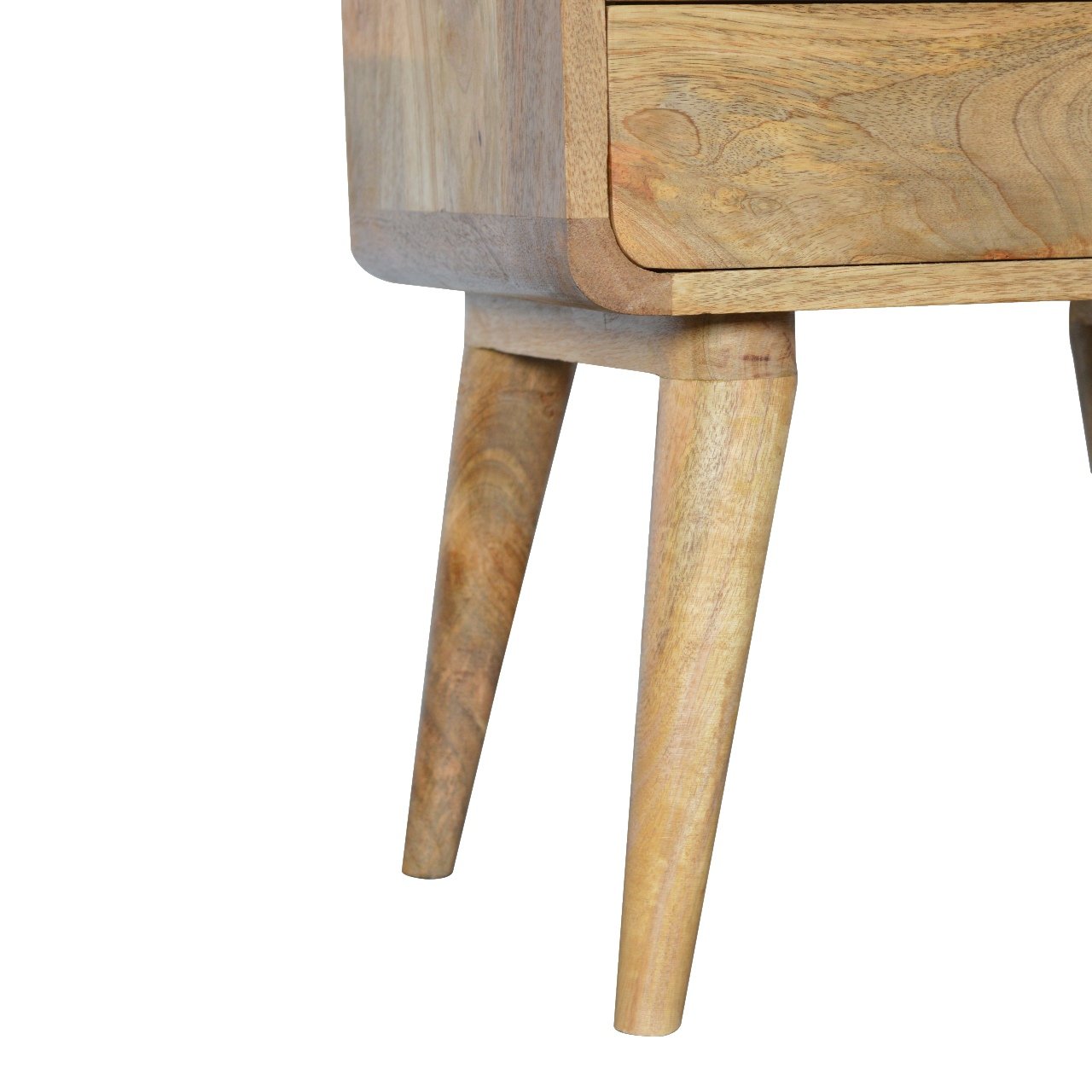 Curved Oak ish Nightstand - Image 7