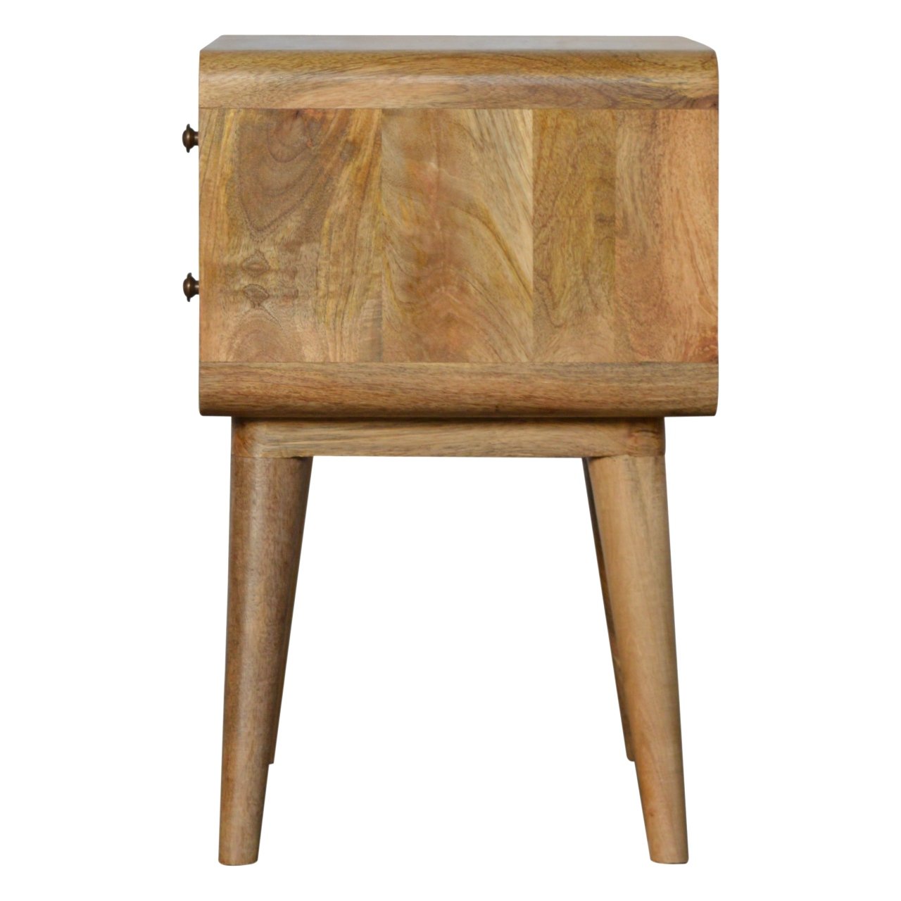 Curved Oak ish Nightstand - Image 9