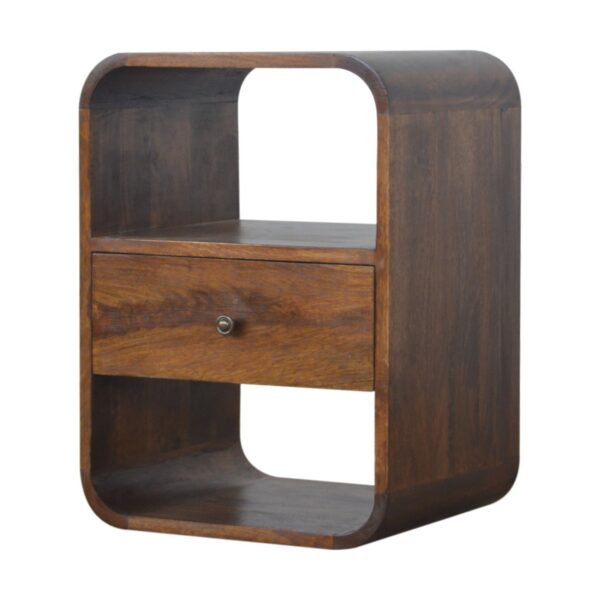 Chestnut Curved Edge Nightstand - Image 3