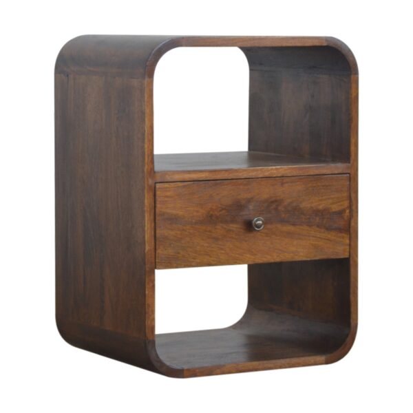 Chestnut Curved Edge Nightstand - Image 4