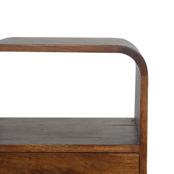 Chestnut Curved Edge Nightstand - Image 6