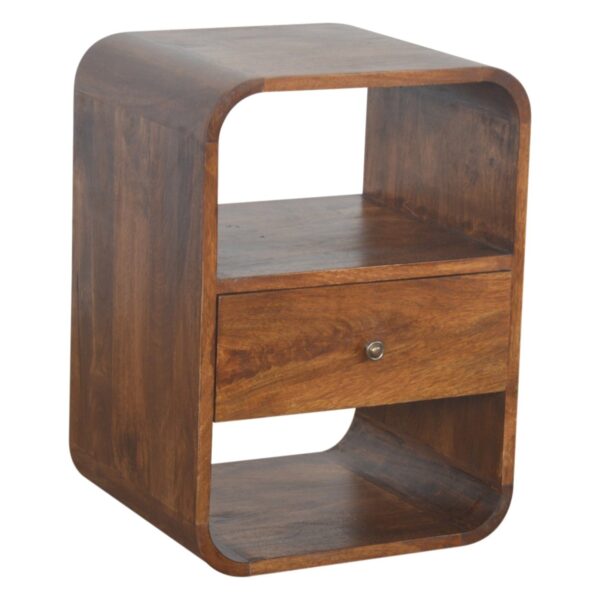 Chestnut Curved Edge Nightstand - Image 8