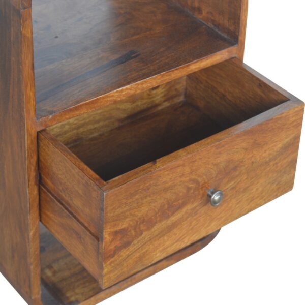 Chestnut Curve 2 Drawer Nightstand - Image 7