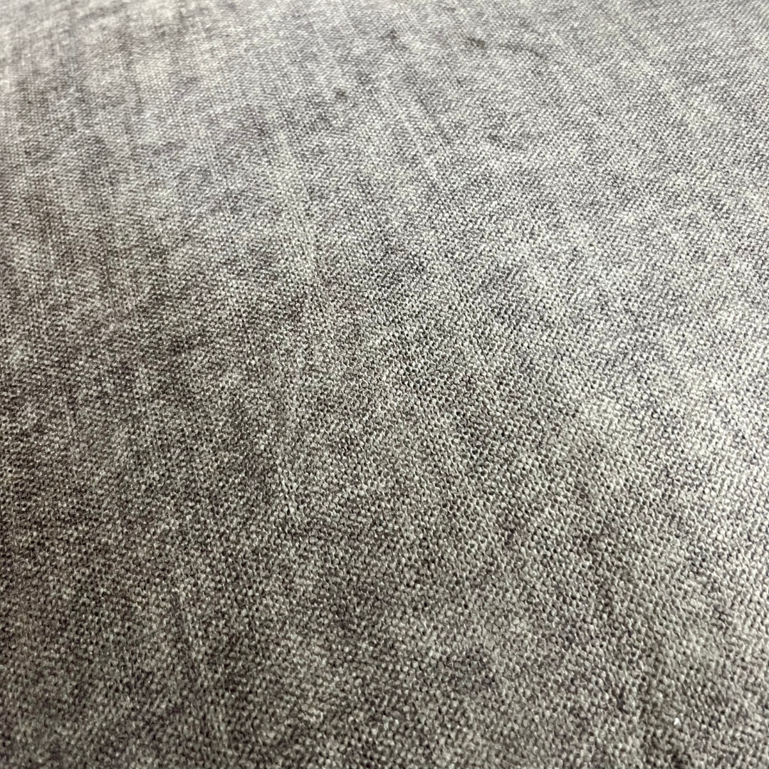 Mid-Century Modern Slipper Chair with Grey Textured Upholstery - Image 4