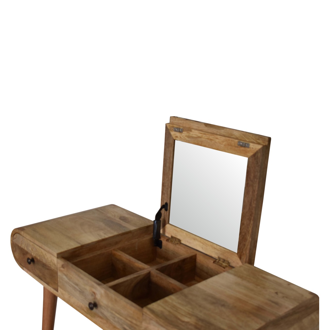Oak-ish Round Dressing Table - Image 6