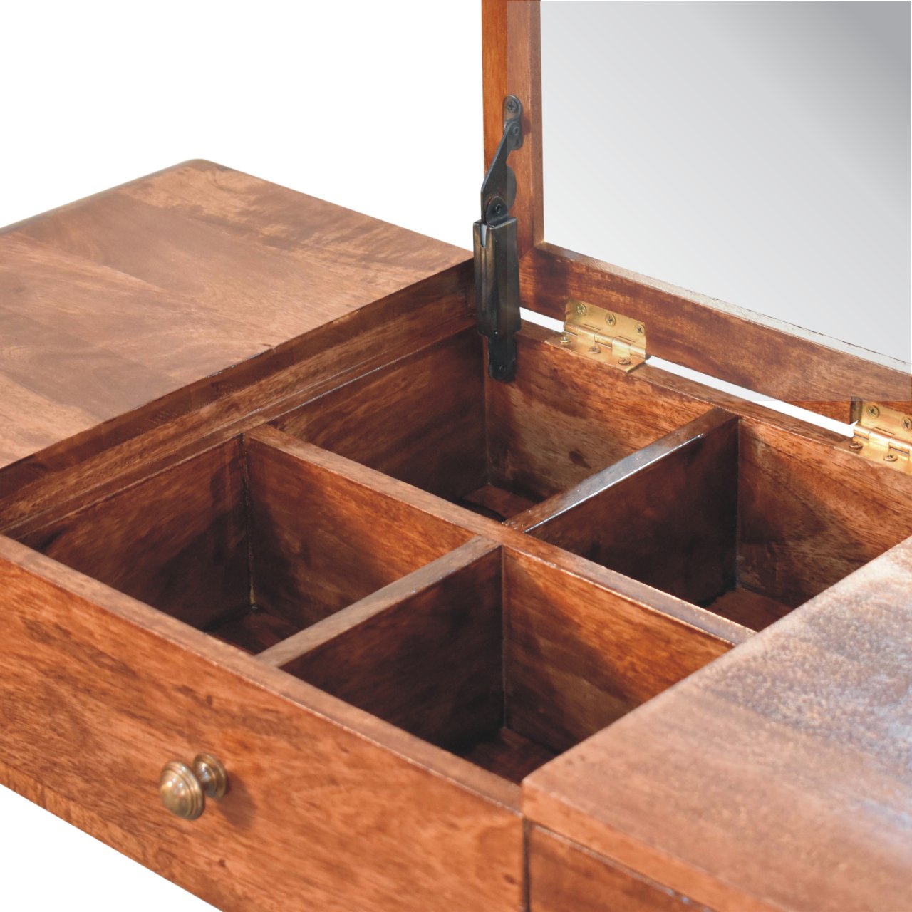 Honey Caramel Round Dressing Table - Image 7