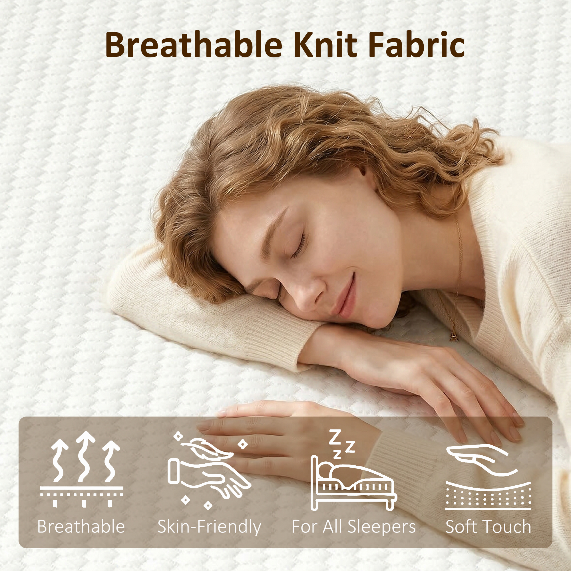 King Mattress 8 Inch Memory Foam Mattress in a Box, Pressure Relief & Lumbar Support, CertiPUR-US Certified, Medium Firm - Image 2