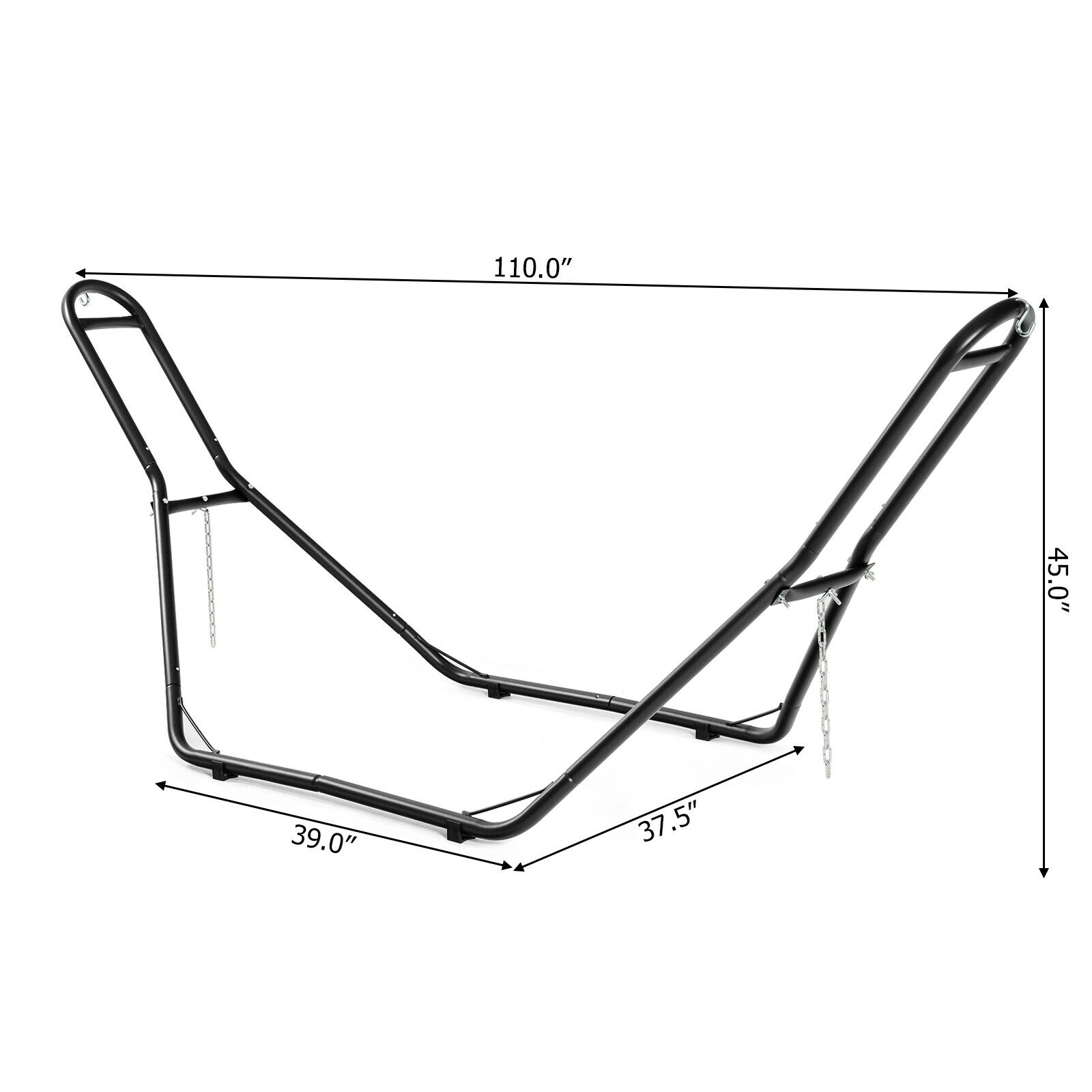 Indoor and Outdoor Hammock Frame Heavy Steel Frame Hanging Hooks - Image 3
