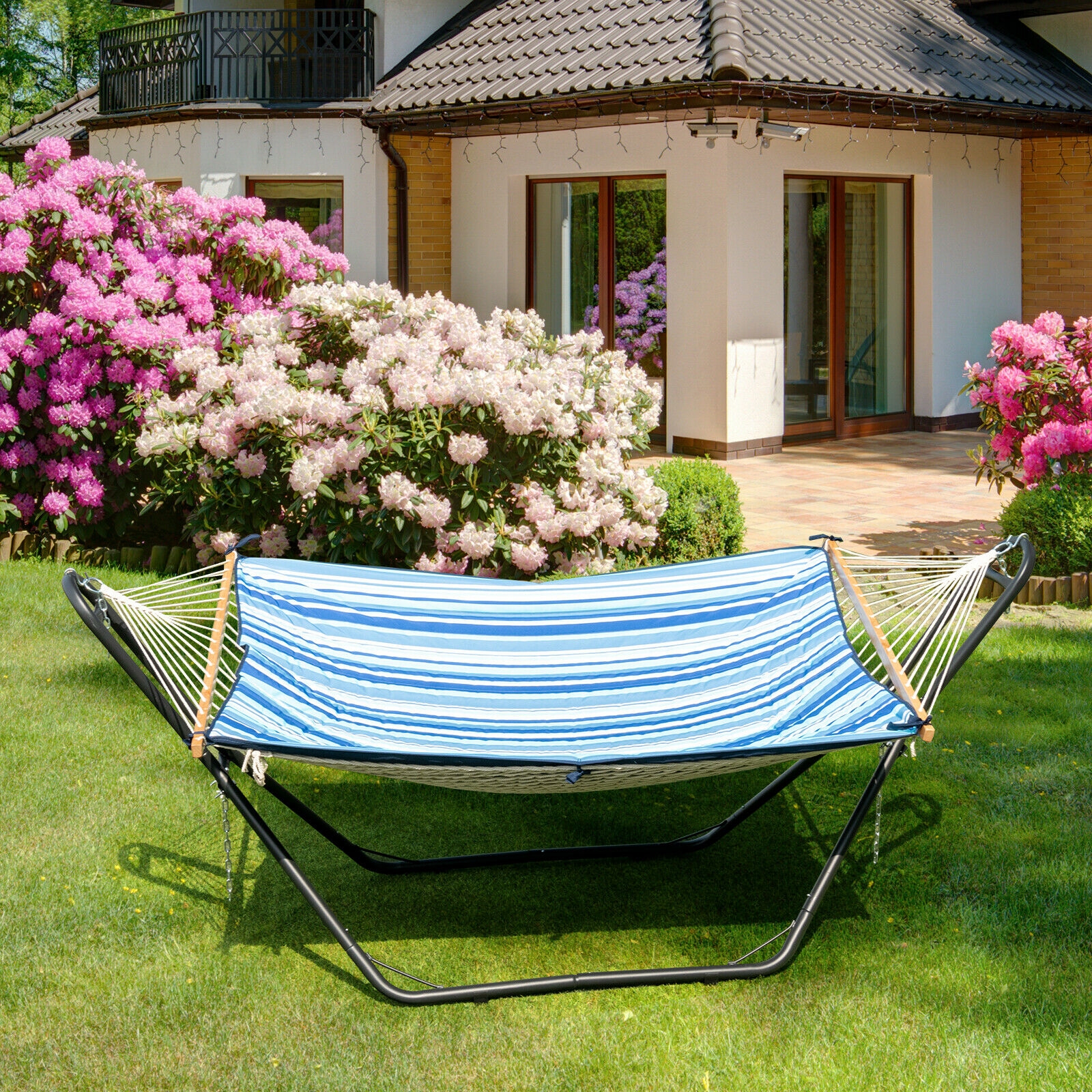 Indoor and Outdoor Hammock Frame Heavy Steel Frame Hanging Hooks - Image 5