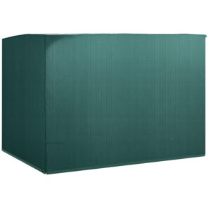 3-Seater Patio Swing Cover, Outdoor Garden Furniture Protection Hammock Glider Cover, Waterproof Dustproof Windproof, 85" x 61" x 59", Dark Green