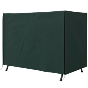 3-Seater Patio Swing Cover, Outdoor Garden Furniture Protection Hammock Glider Cover, 81" x 49" x 65", Dark Green
